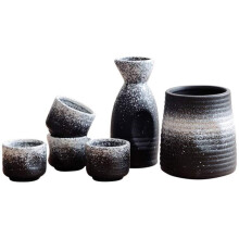 Japanese Ceramic Sake Set With Warmer For Cooking Restaurant And Home Use Includes Sake Serving Bottle And 4 Sake Cups