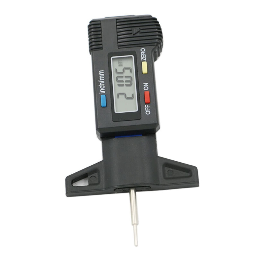 Digital Depth Gauge Caliper 0-25.4Mm Range Lcd Tyre Tread Gauge For Car Tire Measurer Tool 9393856159475