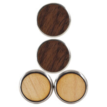 4Paare Mode Holzknoepfe Kaffee Durable Shirt Knöpfe Accessoires