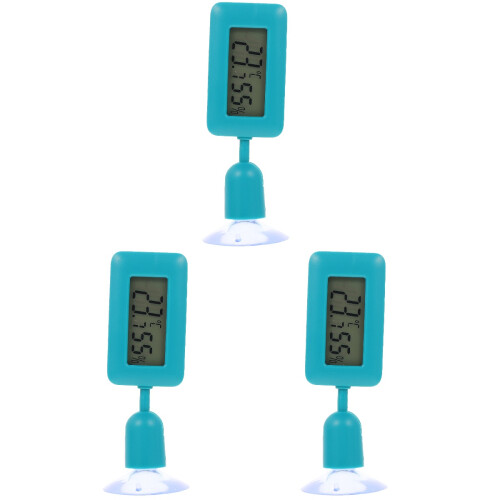 3Pcs Reptile Terrarium Thermometer With Suction Cup 1