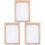 3Pcs Wooden Paper Making Mold Screen Printing Frame Diy Craft Tool 2