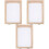 3Pcs Wooden Paper Making Mold Screen Printing Frame Diy Craft Tool 3