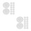 30Pcs Leakproof White Silicone Milk Bottle Sealing Pads 8