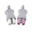 (White porcelain)Ceramic Socket Plug For Aluminum Alloy Electric Heating Ring Heater Plug 3