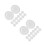 30Pcs Leakproof White Silicone Milk Bottle Sealing Pads 6