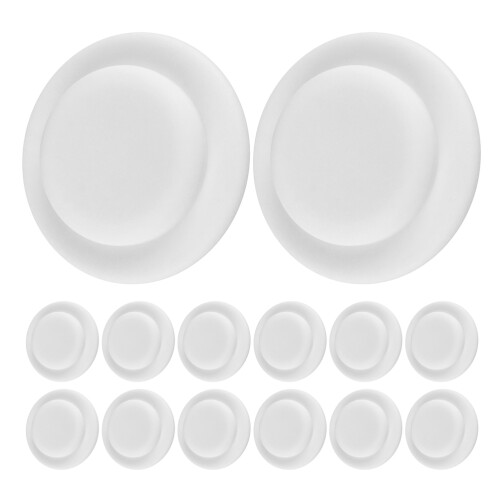 30Pcs Leakproof White Silicone Milk Bottle Sealing Pads 2