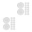30Pcs Leakproof White Silicone Milk Bottle Sealing Pads 7