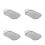 4Pcs Stainless Steel Rectangular Serving Platter With Handles 7