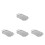 4Pcs Stainless Steel Rectangular Serving Platter With Handles 6