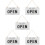 5Pcs Open Closed Sign For Business Use 10