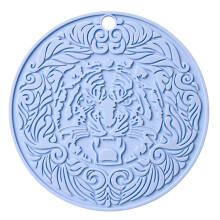 Silicone Heat Insulation Pads Patterned For Kitchen And Home Desktop Placemat And Dish Coaster Set