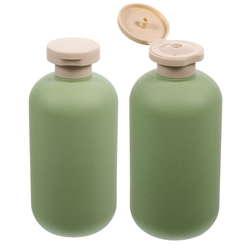 4 Pcs Refillable Squeeze Bottles With Flip Caps For Lotion Shampoo 300ml