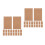200 Pcs Kraft Handmade Blank Greeting Message Cards Brown 9