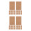 200 Pcs Kraft Handmade Blank Greeting Message Cards Brown 10