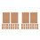 200 Pcs Kraft Handmade Blank Greeting Message Cards Brown 11