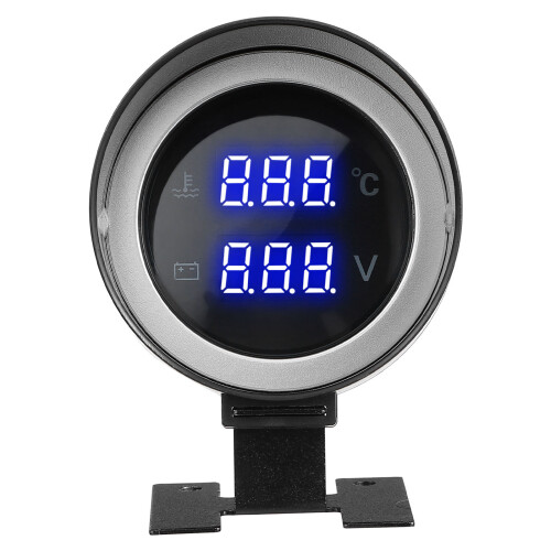 4Pcs Car Water Temperature Gauge With Voltage Display 2
