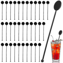 100 Pcs Drink Stirrers Beverage Swizzle Sticks Blender Mixing Stirring Rods for Cocktail Whiskey Coffee Milk Juices