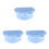 3 Pcs Adjustable Chef Hat Light Blue For Men Women 4