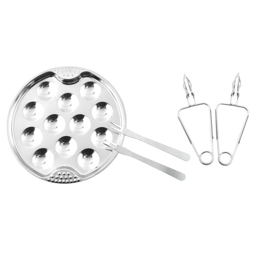 4Ensembles Plats Escargot Acier Ergonomiques Cuisine Maison 1