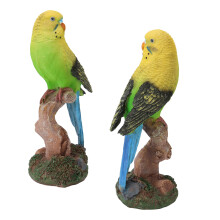 Resin-Parrot Dekoration Lebendiger Vogel Skulptur Zierfigur für Wohnzimmer