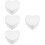 4Pcs Foam Heart Shaped Cake Practice Model 9