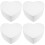 4Pcs Foam Heart Shaped Cake Practice Model 7