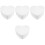 4Pcs Foam Heart Shaped Cake Practice Model 5