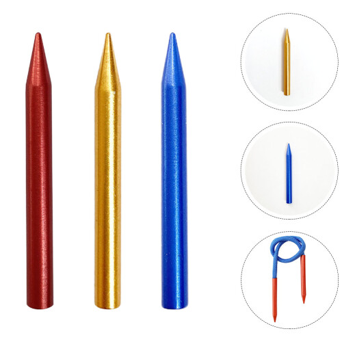 Lhio  3 Pcs Weaving Needle Compact Tool Yarn For Crocheting Kit Work 2