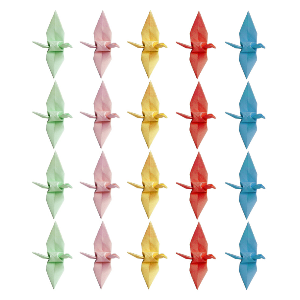 200 Pcs 6cm Handmade Origami Cranes Mixed Color-image-OPC-PKYJ25B-NEW