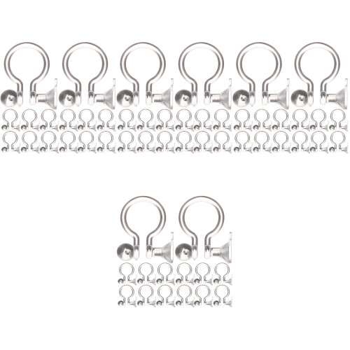 4 Pcs Clip On Earring Converter Backs Screw Converters Components 2