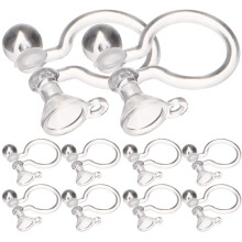 4 Pcs Clip On Earring Converter Backs Screw Converters Components