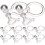 4 Pcs Clip On Earring Converter Backs Screw Converters Components 1