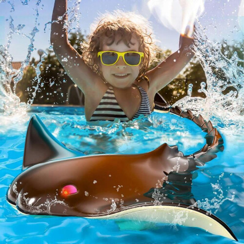 Double Power Remote Control Devil Ray Pool Toy, Rechargeable, 2.4ghz Rc Fish for Kids 2
