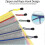 Document Bag A5, 10 Pieces File Zippered Bags, Mesh Plastic Zippered Pocket 3