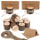 60 Sets Tree Stump Place Card Holders Rustic Table Number Stands Wood 1