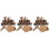 60 Sets Tree Stump Place Card Holders Rustic Table Number Stands Wood 7