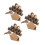 60 Sets Tree Stump Place Card Holders Rustic Table Number Stands Wood 4