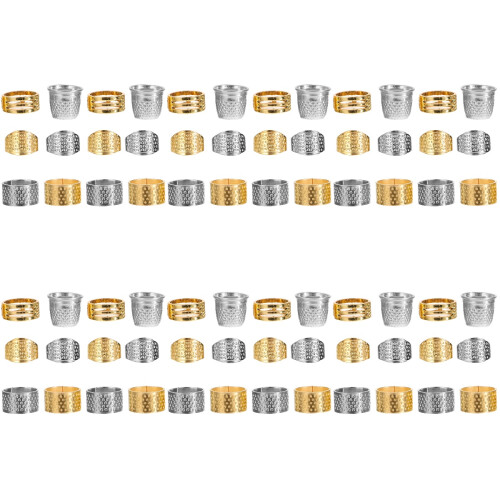 72 Pcs Sewing Thimbles Finger Protector Diy Tools Fingertip 2