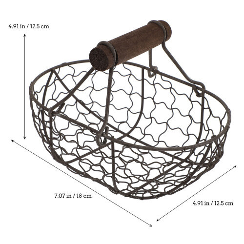2 Pcs Fruit Basket Kitchen Versatile Rack For Storage Wire Baskets 1