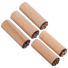 25Pcs Natural Wood Stamps Small Compact DIY Diary and Scrapbook Stamp