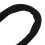 Spiral Lock Haargummi lange Dreadlock PureBlack 8