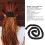 Spiral Lock Haargummi lange Dreadlock PureBlack 3