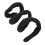 Spiral Lock Haargummi lange Dreadlock PureBlack 10