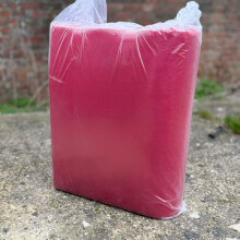 ((6) Rasberry) Foldable Sponge Foam Mattress (80cm x 190cm), Single Size Mattress Soft and Easy to Carry, Store and Utilise!!
