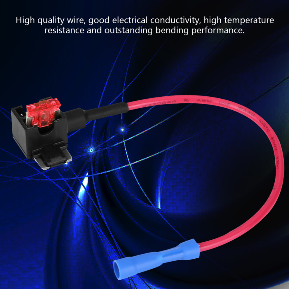 Vehicle 10Pcs Fuse Tap Adapter Set 10A Micro Mini Blade Fuse Holders For Cars 4651352184090