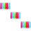18 Pcs Plastic Chalk Clip Holder Water-Soluble Chalk Extender 11