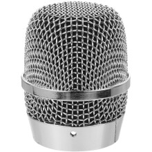 5St Zilveren Metalen Microfoon Grille Mesh Hoofd Voor Ktv En Podium