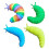 (Blue)Decompression Slug Twisting Snail Slug Children 1