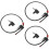 3Pièces Rallonge Tuyau Noir Usage Polyvalent 8