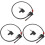 3Pièces Rallonge Tuyau Noir Usage Polyvalent 4